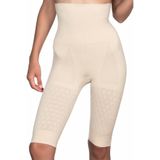 Cecimer 1 Beden Küçülten Korse Dikişsiz Süper Duble Korse, Bej, 2XL