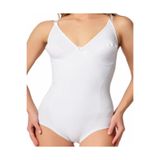 Cecimer 1 Beden Küçülten Lazer Kesim Çift Kat Slip Boy Korse Beyaz 2821, Beyaz, 2XL