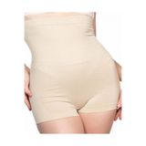 Cecimer 1 Beden Küçülten Ten Uzun Bel Kısa Paçalı Korse Ten 2047, Bej, 2XL