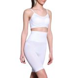 Cecimer 1 Beden Küçülten Yüksek Bel Paçalı.korse, Beyaz, 2XL