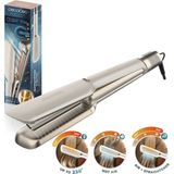 Cecotec Air Lisse Champagne Hava Akımlı Saç Düzleştirici, İyonik, Keratin ve Argan Bakımı, BLDC Motor - Gümüş