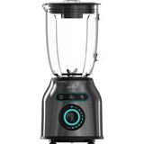Cecotec Stand Mikseri Power Black Titanium 2200MAX Smooth, 2200 W Maksimum Güç, 6 Paslanmaz Çelik Bıçak, Buz Kırma Işlevi, Turbo ve Smoothie Işlevi, Otomatik Temizleme Işlevi - Siyah