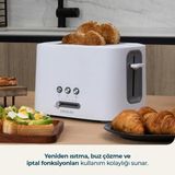 Cecotec Toast Taste 9000 Double White 2 Dilim Ekmek Kızartma Makinesi