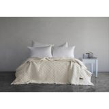 Cedric Polyester Dolgulu Yıkamalı Yatak Örtüsü - Krem - 230 x 240 cm