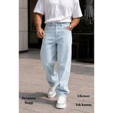 CEDY DENIM Baggy Fit Jean Leon Yüksek Bel Bol Kesim Kot Pantolon C352 Kar Yıkama 38