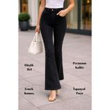 Cedy Denim Cedy Denım Yüksek Kalite Kadın 5 Cep Düşük Bel Ispanyol Paça Skinnyfit Esnek Jean Pantolon C619 - Çoklu - 33