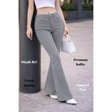 Cedy Denim Cedy Denım Yüksek Kalite Kadın 5 Cep Düşük Bel Ispanyol Paça Skinnyfit Esnek Jean Pantolon C619 - Taş - 26
