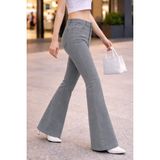 Cedy Denim Cedy Denım Yüksek Kalite Kadın 5 Cep Düşük Bel Ispanyol Paça Skinnyfit Esnek Jean Pantolon C619 - Taş Rengi - 31