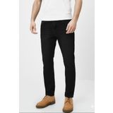 CEDY DENIM Dar Paça Erkek Yüksek Bel Kot Pantolon - Salaş Mom Jean -siyah C333