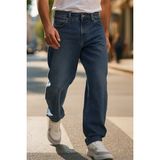 Cedy Denim Erkek Yüksek Bel Bol Kesim Baggy Loose Fit Jean PANTOLON-C352 - 32 - 32 - Mavi