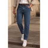 CEDY DENIM Erkek Yüksek Bel Mom Jean Dar Paça Likralı Pantolon C333-KoyuMavi