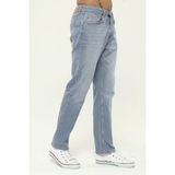 Cedy Denım Erkek Yüksel Bel Bol Kesim Boru Paça Kot Pantolon Reguler Fit Jean C336 - 29 / 32 - Buz Mavisi