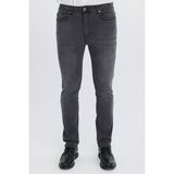 Cedy Denım Erkek Yüksel Bel Bol Kesim Boru Paça Kot Pantolon Reguler Fit Jean C336 - 29 / 32 - Gri