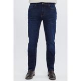 Cedy Denım Erkek Yüksel Bel Bol Kesim Boru Paça Kot Pantolon Reguler Fit Jean C336 - 32 / 30 - Lacivert