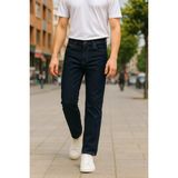 Cedy Denım Erkek Yüksel Bel Bol Kesim Boru Paça Kot Pantolon Reguler Fit Jean C336 - 32 / 32 - Ham Mavi