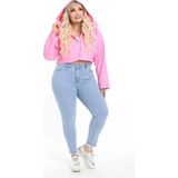 CEDY DENIM Kadın Yüksek Bel Skinny Fit Jeans Büyük Beden Kot PantolonC597 - Buz Mavisi - 38 - Dropsuz