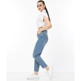 Cedy Denım Kadın Yüksek Bel Soho Boyfriend Jean C599 - 46 - Dropsuz - Açık Mavi