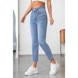 CEDY DENIM Kadın Yüksek Bel Soho Boyfriend Jean C599 - Açık Mavi - 38 - Dropsuz