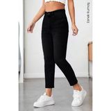 CEDY DENIM Kadın Yüksek Bel Soho Boyfriend Jean C599 - Siyah - 38 - Dropsuz