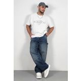 CEDY DENIM Yüksek Kalite Erkek Yüksek Bel Worker Tarz Skater Jean -kahve-tint C368