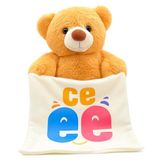 CE‑EE Ayıcık – 40 cm İnteraktif Sesli Peluş Oyuncak | Yumuşak & Dayanıklı, Kolay Temizlenebilir