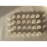 CEG Art Gallery Taş Boyama Seti - 28'li Mini Emoji Seti - 6 Renk Boya + 1 Adet Fırça + 10 Adet Mıknatıs