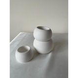 CEG Art Gallery Taş Boyama Seti - 3'lü Oval Dekoratif Kase Seti - 1 Adet Fırça + 3 Renk Boya