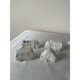 CEG Art Gallery Taş Boyama Seti - 4'lü Araç Seti - 1 Adet Fırça + 3 Renk Boya