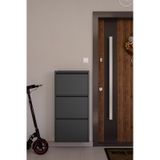 Ceha 3'lü Metal Ayakkabılık - Füme K.AYK-3 /AB7979 Gri