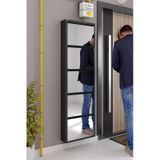Ceha 5'li Metal Ayakkabılık - Siyah/aynalı