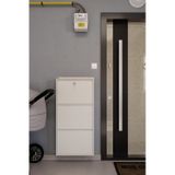 Ceha Kilitli 3'lü Metal Ayakkabılık - Krem K.AYK-3 /AB1013/KL