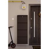 Ceha Kilitli 4'lü Metal Ayakkabılık Kahverengi - K.AYK-4 /AB8317/KL Kahverengi