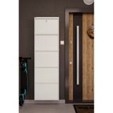 Ceha Kilitli 5'li Metal Ayakkabılık - Beyaz K.AYK-5 /AB9010/ SOPACK/KL Beyaz