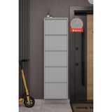 Ceha Kilitli 5'li Metal Ayakkabılık - Gri