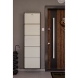 Ceha Kilitli 5'li Metal Ayakkabılık - Kahve/krem K.AYK-5 /AB8317-AB1013/KL Kahverengi