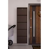 Ceha Kilitli 5'li Metal Ayakkabılık - Kahverengi K.AYK-5 /AB8317/KL Kahverengi