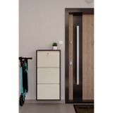 Ceha Kilitli Metal Ayakkabılık 3'lü Kahverengi - Krem - K.AYK-3 /AB8317-AB1013/KL Kahverengi