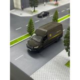 Çek Bırak Diecast Model Araba 10 Cm - Mercedes Sprinter Kargo Arabası Ups Metal Açılabilir Kapılı
