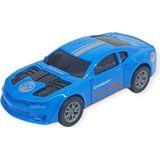 Çek Bırak Metal Küçük Arabalar 8 cm - SH40031 - Mavi Racing (Lisinya)