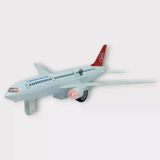 Çek Bırak Metal Yolcu Uçağı - 18 cm - Orta Boy