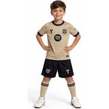 Ceka Çocuk Bej Futbol Forma Takım Şortlu Spor Kombin Rahat Kalıp - 152 cm - Krem
