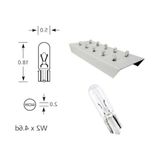 Cekar Store 10 Adet 12V T5 1.2W Mini Dipsiz Standart Renk Ampul