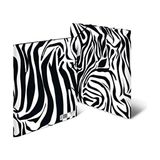 Cekar Store 19687 Dosya Dosyası Dın A4 Hayvan Baskılı Zebra 3'lü Set, Sağlam Karton, Baskılı Iç Kapak ve Lastik Bantlı Düzenleme Dosyası Çocuklar, Erkek ve Kız Çocukları Için Evrak Dosyası - 41 Delft Blue