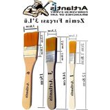 Cekar Store 3'lü Zemin Fırça Seti 1 Paket 1-3-6 Numara Zemin Fırçası Akrilik Boya Yağlı Boya Guaj Boya Sulu Boya Sanatsal - 41 Delft Blue