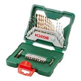 Cekar Store Bosch Home And Garden X/line 30 Parça Titanyum Aksesuar Seti, Matkap Uçları, Vidalama Uçları, Üniversal Tutucu, Havşa Açıcı, Uzun Ömürlü, Yeşil