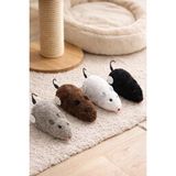 Cekar Store Busstier Çok Renkli Kurmalı Fare Kedi Oyuncağı Pilsiz Hareketli Peluş Fare Interaktif Av Oyunu Kediler ve Yavru Kediler Için Egzersiz Aktivite Ev Içi Oyun Eğlence Dayanıklı Yumuşak Doku