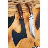 Cekar Store Ceviz Sap Outdoor Balta Kamp Bıçağı Çakısı Piknik Bıçak Çakı Şef Bıçağı Kılıflı (Kmp-10)