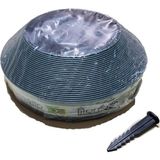 Cekar Store Çim Ayırıcı 25 M Çim Sınırlayıcı Çim Ayracı Çim Ayırıcı Bariyeri 25MT Yüksek Kalite Sabitleyicili