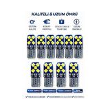 Cekar Store Duolight T10 LED (10 Adet) Oto Park Plaka Ampulü Beyaz 6000K