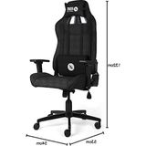 Cekar Store Hawk Oyuncu Koltuğu Siyah Kumaş Malzemeli Ergonomik Tasarım ile Konforlu Oturum
